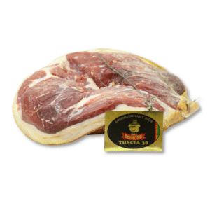 Prosciutto crudo con etichetta Boncar.